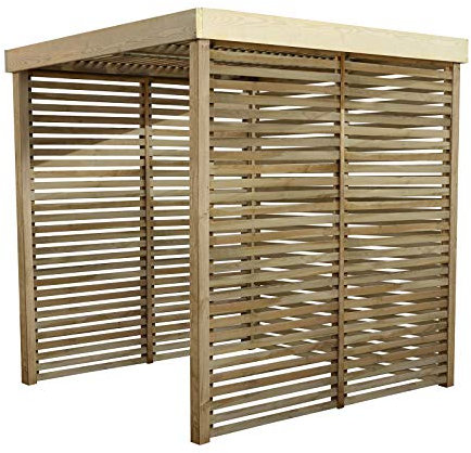 Forest Garden Wooden Modular Pergola with 3 Side Panel Pack | 1.97 x 1.97m | Pressure Treated