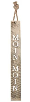 SeasideNo.64 – Señal de madera marítima – Cartel rústico de madera flotante con Moin – Jardín – Decoración del hogar – Suspensión en rocío 118 cm