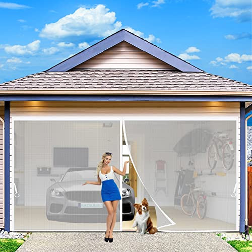 Mosquitera Cortina Magnetica, 200 x 200 cm Pantalla Magnética Antimosquitos, Anti Insectos Antimoscas Cierra Automáticamente Mosquitera Ventana Magnetica Blanco