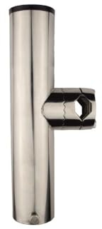 Wiggler reling-spöhållare rostfritt stål båtspöhållare längd 230 mm till 38 mm (24–34 mm)