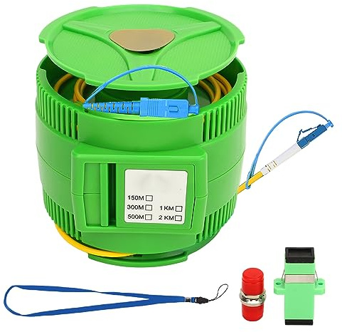 Caja de Cable de Lanzamiento OTDR, Caja de Cable OTDR Elminador de Fibra óptica SM Monomodo SCUPC a LCUPC Herramienta de Prueba para Cable Monomodo, Unidades ópticas (1000M)