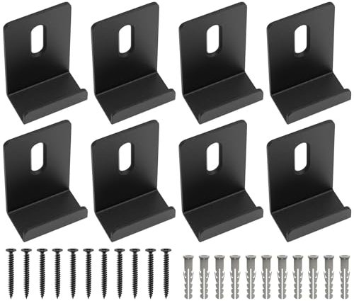 Metall-Spiegel-Clips, breiter Kanal, Spiegelhalter-Clips, schwerer Spiegel für rahmenlose Spiegel-Clips, Wandmontage, Aufhänger für Spiegel, Fliesen, Bilderrahmen, Spiegel, hängende Hardware-Kit