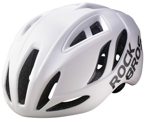 ROCKBROS Casco Bici Uomo e Donna MTB Casco Bicicletta da Strada Caschi Bici Adulti Unisex da Corsa Casco Bici Ventilato e Taglia Regolabile 58-62cm