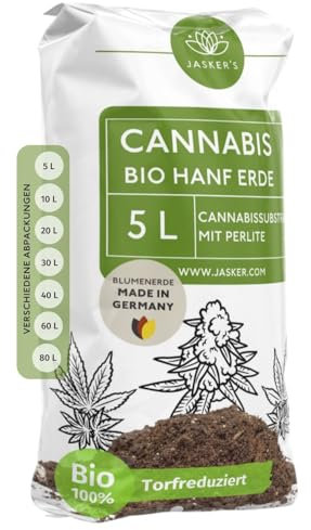 Bio Cannabis Erde 5 L - Mit Perlite, Torf und Kokos
