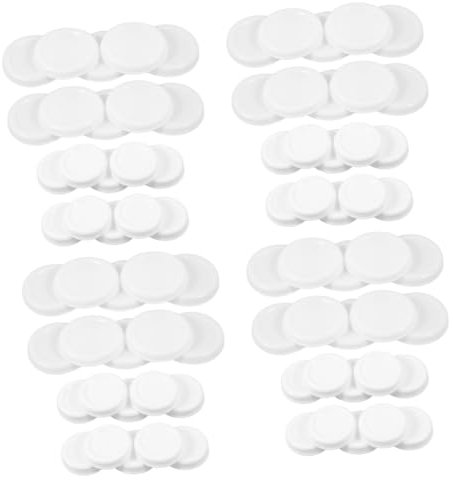 SEWACC 200 Stück Papierröhren Versandrohre Kraftpapier Rohrendstopfen Versand Posterröhren Kappe Fotoaufbewahrung Rohrkappe Runde Kappen Pappröhren Kappen Kunststoff Weiß