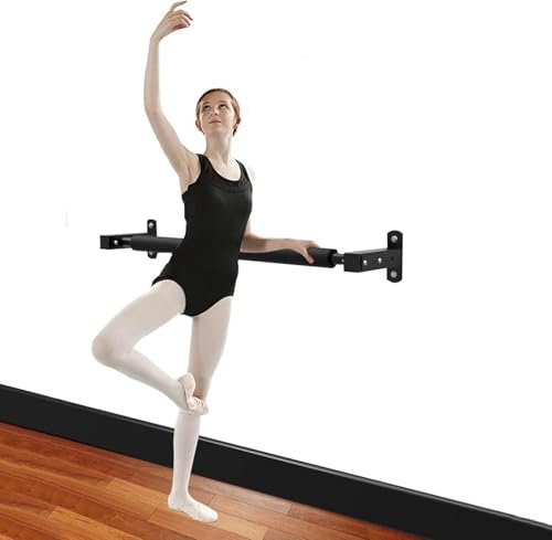 CAFIEDR Metall-Ballettstange für die Wand, 3,5 Fuß/7 Fuß/10 Fuß Lange Ballett-Stretch-Tanzstange für die Tanzschule zu Hause, Einzelstange für Kinder, Erwachsene und Te(108 cm/3,5 Fuß)