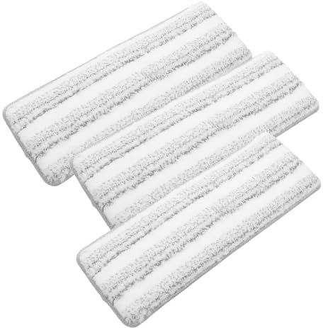 SAFIGLE 3 Pièces Remplacement pour Serpillière Plate de Nettoyage Épaissis Accessoires pour Mops à Sols Durs Lisses