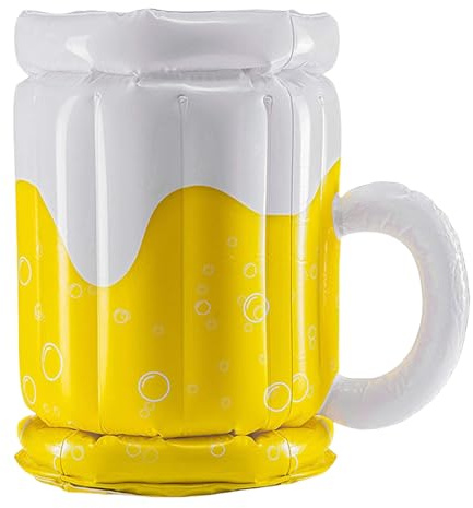 Mafagwre Porte-gobelet gonflabl, Porte-gobelet Flottant pour fêtes, Multifonction pour Boissons, Chope à Bière Gonflable, Seau à Glace Gonflable PVC pour Pool Party et Beach Party (A)