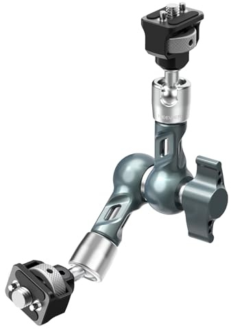 NEEWER 7 Articulating Magic Arm, Camera Monitor Mount Ball Heads Anti Twist Pins 1/4 3/8 Screws for DSLR Action Camera Webcam Video Light Compatible with SmallRig Cage Rig, Max Load 6.6 lbs, UA082