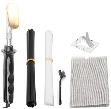 BLASHRD 50W ReparacióN de Parachoques de Coche Soldador EléCtrico Kit de Soldadura de PláStico Planchado de Herramienta de Alisado CinturóN PP Stick Enchufe de la UE