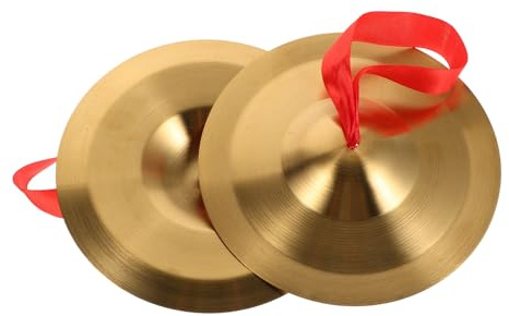 Platillos de Aleación para Adultos y Niños, Dorado, Uso Musical