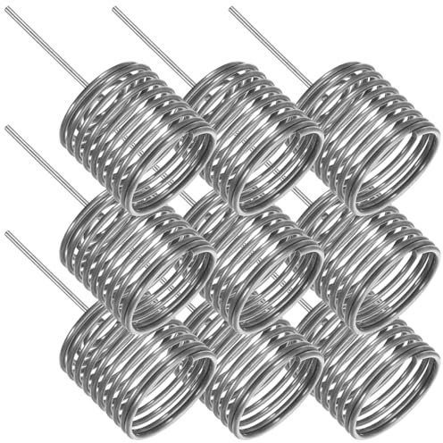 IWOWHERO Panier à Engrais en Acier Inoxydable 10 Pièces, Boîte de Fertilisation pour Plantes D’Intérieur et Potager, Outil Jardinage pour Bonsaï et Fleurs en Pot