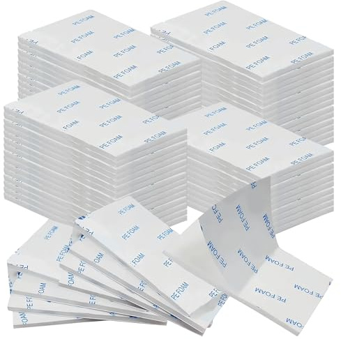 llikknve 80 Pcs Double Sided Sticky Pads 3mm Thickness, Heavy Duty Strong Mounting Adhesive Foam Pads, Thick Waterproof Double Sided Tape for DIY, Home Use, 30x50mm
