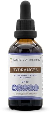 Secrets of the Tribe Hydrangea Tincture Alcohol-Free Liquid Extract, Hydrangea arborescens Dried Root (2 FL OZ)