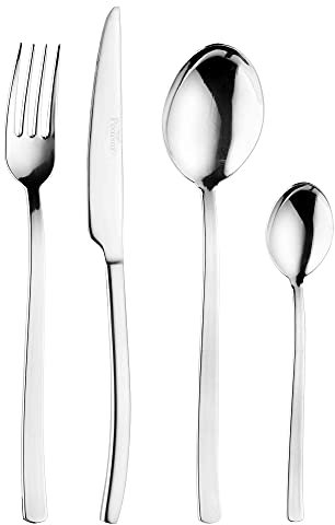 Pintinox Set posate per 6 persone, serie Ocean, Acciaio Inox Nichel free, 24 pezzi, Made in Italy