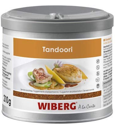 WIBERG Tandoori – Gewürzzubereitung indischer Art – Fruchtig-scharfe Mischung mit Koriander, Kreuzkümmel und Curcuma, 210 g