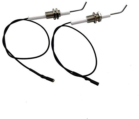 METER STAR Set of 2 Universal Ceramic Electrode Ignition Spark Plug Wire 0.3 Meter Electronic Device,Suitable for Push Button Piezo Igniter