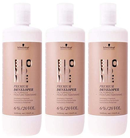 3 er Pack Schwarzkopf Blondme Premium Pflege Entwickler 6% - 20 Vol