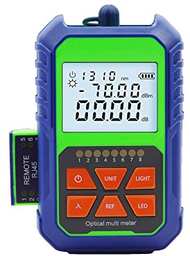 Handheld mini optical power meter fiber optic cable tester 650nm support SC/FC/ST connector (-70~+3)