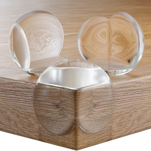 Eckenschutz und Kantenschutz für Babysicherung und Kindersicherung - Tisch und Möbel Ecken, Tischeckenschutz und Stoßschutz für Baby & Kinder, Transparent Eckschutz (18 Stück)