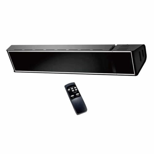 Sined Warm Glass Black 2000 Kristallinfrarotheizung 2000w Schwarz 3 Leistungsstufen 3366100 Zur Optimierung Des Stromverbrauchs Je Nach Heizbedarf Mit Fernbedienung