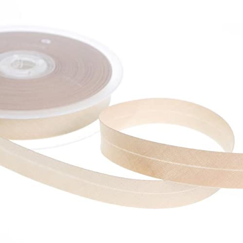 Schrägband, mittelfalz, Polycotton, 18 mm/30 mm, 5 m, Elfenbein, 30 mm