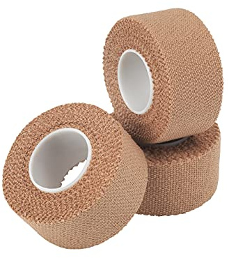 Safety First Aid HypaBand Tan EAB Tape, Small 2.5cm x 4.5m, Pack of 3