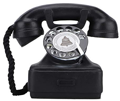 Yosoo Vintage Telephone, Digital Desk Phone Fixed Old Telephone with Classic European for Home Hotel Office Decor(14cm)