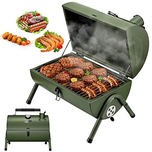 ZPYXBH Barbecue BBQ Grill A Carbonella Portatile da Tavolo Barbecue Grill per Picnic All'aperto Giardino Terrazza Campeggio Griglia Barbecue Compatto A Carbone per 3-5 Persone