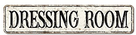 Dressing Room Street Signs Customized Dressing Room Metal Sign Dressing Room Metal Tin Sign Rustic Wall Art Farmhouse Decorative Sign For Bedroom Living Room Front Porch