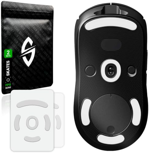 SensoryBoost FPS Glides (2-pack) kompatibel med Logitech G PRO Wireless – Ultraprecisa, mer kontroll, självpolerande – PTFE – Ersättningsmusfötter, skates – Uppgraderingstillbehör för mus