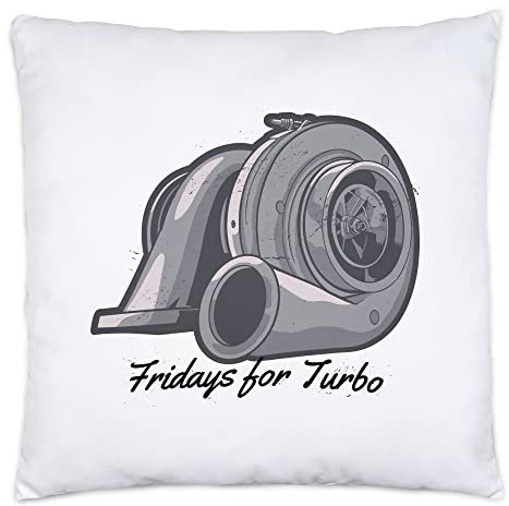 Hey!Print Fridays for Turbo Kissen Inkl Füllung Autoliebhaber Turbolader Boost Schnelle Autos