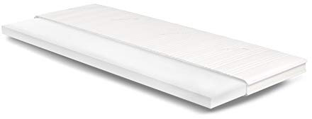Meisterschlaf Kaltschaum Topper 80x200 cm – Höhe 7cm – RG45 – Oeko-TEX® Standard 100 – Tencel™ Lyocell Doppeltuch-Bezug waschbar – für Matratze, Boxspringbett, Sofa – Made in Germany