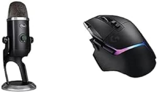 Logitech G502 X PLUS Kabellose Gaming-Maus & Yeti GX Dynamisches RGB-Gaming-Mikrofon, Bundle mit RGB-Gaming-Maus mit HERO 25K & Streaming-Mikrofon, Licht- und Sound-Anpassungen – PC/Mac