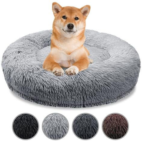 bluzelle Orthopädisches Hundebett für Mittelgroße Hunde, Hellgrau, M-80 cm