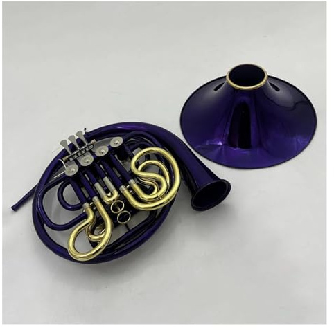 Professionelle Waldhorn Einzelnes Waldhorn Bb-Ton Lila Abnehmbarer Schallbecher Waldhorninstrumente Mit Koffer