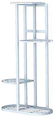 SUNMME Pflanzenständer 1 Stück Pflanzenregale Eisen Topfblumenständer Rack Mehrere Blumentopfhalter Regal Indoor Outdoor Pflanzer Display Organizer Blumenständer (Farbe: Weiß, Größe: 7 Töpfe) (Weiß 5