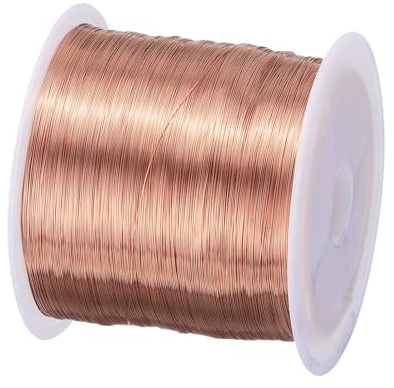 QUARKZMAN 0,15 mm Magnetdraht 600 m emaillierter Kupferdraht emaillierter Magnetwicklungsdraht Spule 100 g 155 °C für Transformatoren und Induktoren