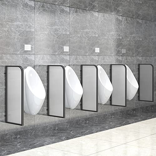 KLLJHB Urinal-Trennwand, Toilettentrennwand, Urinal-Trennwand, Urinal-Sichtschutz, Toiletten-Schallwand, Raumteiler, dekorativ (Gold 1 Stück) (Schwarz 5 Stück)