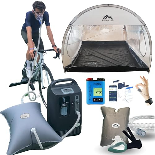 AZN Summit 1,0 Trainingsroller für Radsport und Hypoxie zur Verbesserung der aeroben Ausdauer (Zelt für Doppelbett)