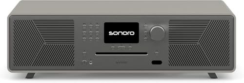 sonoro MEISTERSTÜCK (Gen.2) Chaîne Hi-FI (Airplay, Chromecast, Spotify, Tidal, FM, Dab+, USB) Sandstone