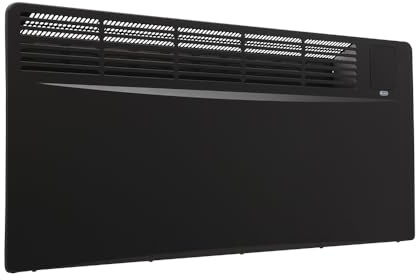 ECOSO 2500W Black WiFi Convector Panel Smart Electric Heater Plug 420x895mm