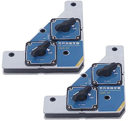 ZenithAur Welder Jig Holder, Long Service Life, Accurate 90° Decay Defiance 2Pcs Welding Magnet Clamp for Steel Pipe