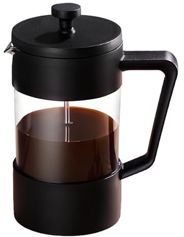 YILANJIN Caffettiera Francese Pressa per Caffè, 1000 ml Pressa per Caffè, Caffettiera Caffè Filtro, Caffè Filtro Pressa Francese, Macchina per Caffè Pressa Francese, Caffettiera a Pressa Francese Nero