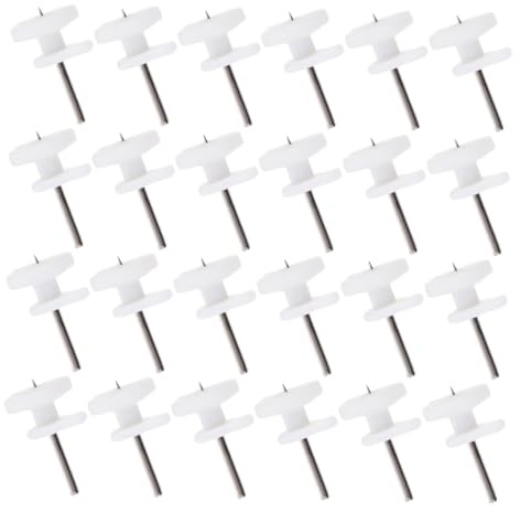 DIYEAH 100 Pezzi Ganci Invisibili per Cornici Bianco Mini Dimensione Kit di Montaggio per Quadri Leggeri Tela Olio senza Forare Muro in Acciaio e Abs