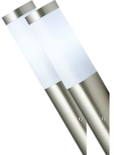 Wandleuchte aussen E27 aussenlampe Edelstahl Lampe Wand Aussenbeleuchtung Hauswand außenwandleuchte Wandlampe Außenlampe