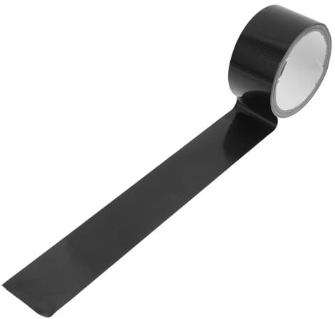 CIYODO 2 Rollen Klebeband Stoff Streifen Multifunktional Band umwickeln Teppich Schwerlast Butylband Reparaturband Klebebänder Bastelband Band für Gewebeband Polyethylen Black