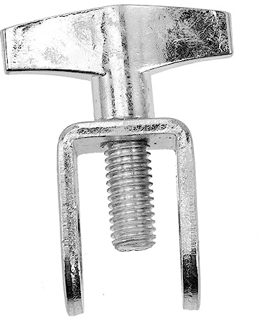 Kuhglockenhalter aus Metall für Bassdrum, Silberner Montageclip | Auftritte, Verschleißfest Verarbeitet, Präzise Fertigung, Schlagzeug Zubehör