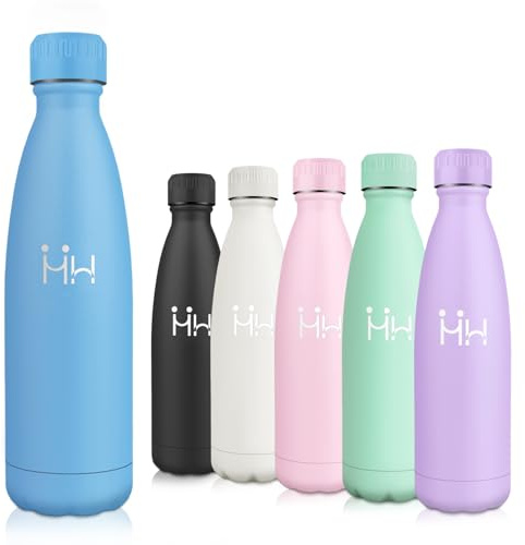 Motswedi Thermosflasche 0.75L, BPA Frei, Trinkflasche Edelstahl, Vakuum Isolierte, Edelstahl Trinkflasche, Doppelwandige, Wasserflasche für Schule, Reisen, Sport, Fahrrad, Himmelblau