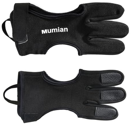 Bogenschießen Fingerhandschuh - Dreifinger-Bogenschießen Schutzhandschuh, Jugend-Bogenschießhandschuh | tragbar für Männer und Frauen, Bogenschießen Fingerschutz Compound Recurve Armbrust
